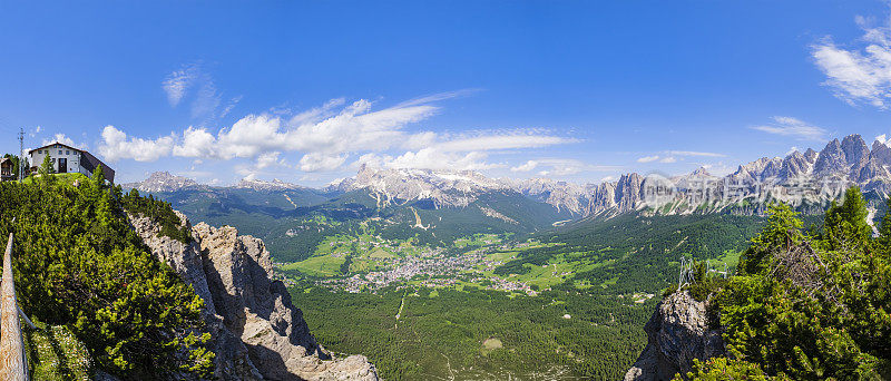 Cortina d'Ampezzo与Dolomites